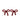 Linny Co Kylie Bow Earrings - Maroon