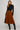 Rust Color Pleated Midi Skirt