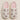 Embroidered Plush Slippers with Pink Bow Detail Size Medium