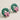 Christmas Decor Enamel Stud Earrings: Green / One / 4BE32042
