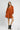 Rust Color Jacquard Leaf Print Dress