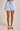 Stripe Ruffle Shorts With Contrasting Drawstring: LIGHT BLUE