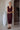 Burgundy Sleeveless Midi Dress with Gold Twist Lock Buttons