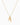 Sea Life Sardine Necklace Gold