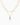 Layered Sea Life Marine Blue Fish Charm Necklace