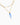Layered Sea Life Marine Blue Fish Charm Necklace