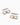 Vintage Colorful Floral Huggie Hoop Earring Blue