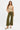 Risen High Rise Wide Leg Corduroy Pants in Moss Green