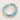 Colorful Blue-toned Heishi Bead Stretch Bracelet Set with Gold Accents
