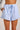 Stripe Ruffle Shorts With Contrasting Drawstring: LIGHT BLUE