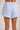 Stripe Ruffle Shorts With Contrasting Drawstring: LIGHT BLUE